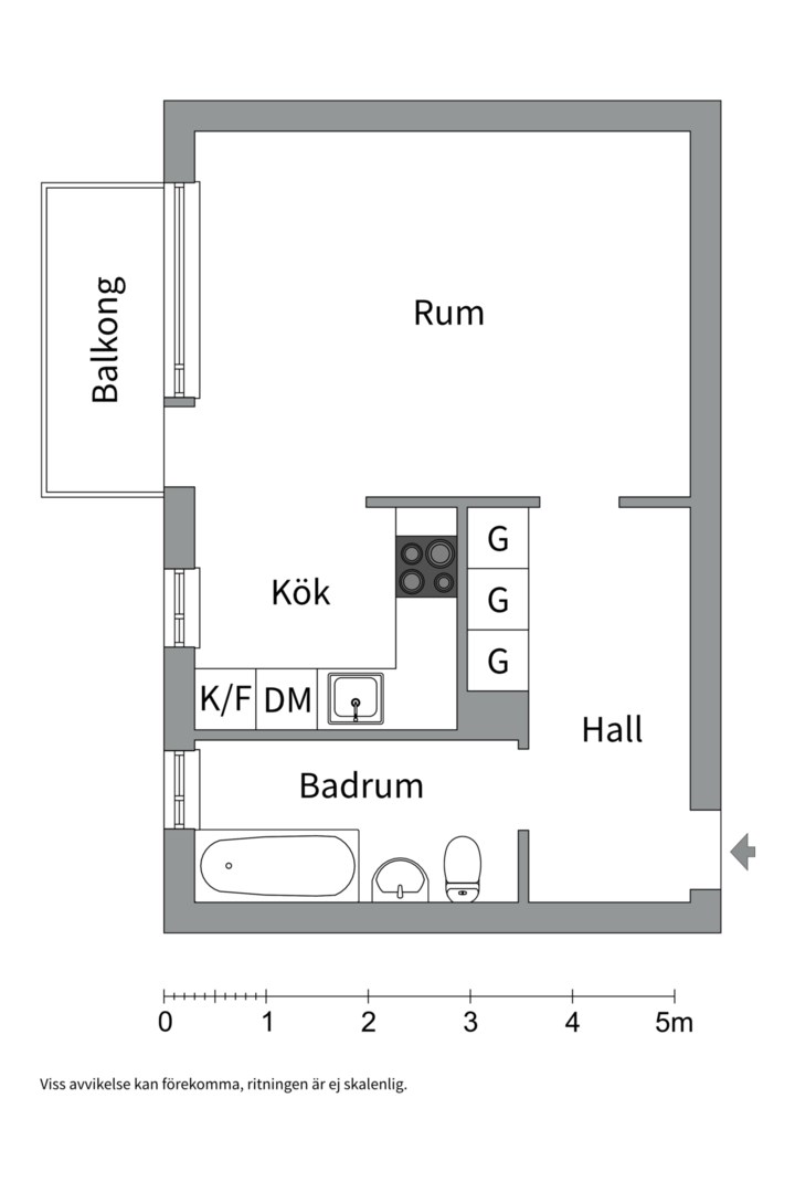 Planlösning från Stabby allé 13D, Till salu i Luthagen, Uppsala