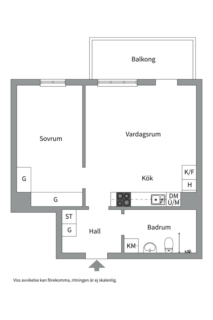 Planlösning från Lars Forssells Gata 26, Såld i , Stockholm