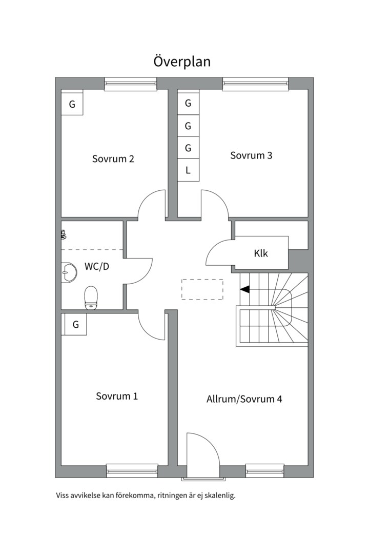 Planlösning från Tollare Ängsväg 12, Såld i Tollare, Nacka