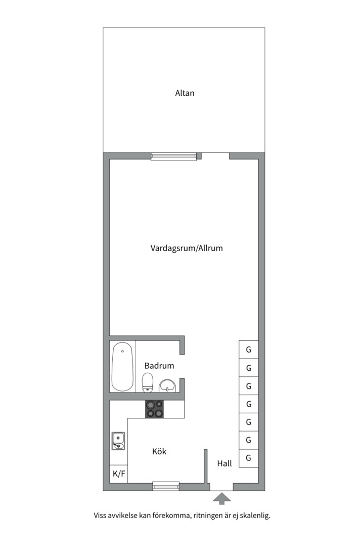 Planlösning från Torggatan 4B, Såld i Saltsjöbaden, Nacka