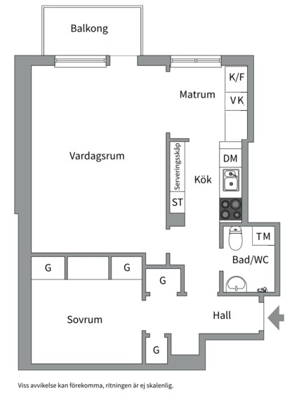Planlösning från Sysslomansgatan 26, Såld i Kungsholmen - Nedre Kungsholmen, Stockholm