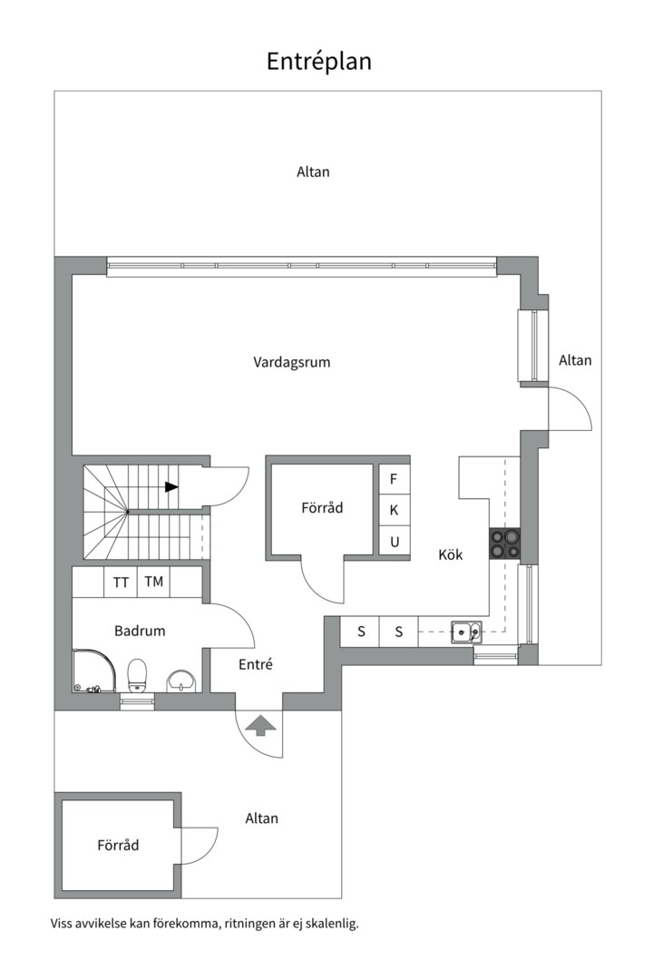 Planlösning från Gamla brunnsvägen 46C, Såld i Ingarö - Brunn, Värmdö