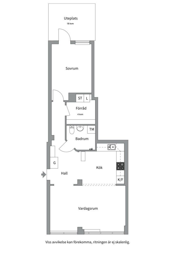 Planlösning från Henriksdalsringen 27, Såld i Henriksdalsberget, Nacka