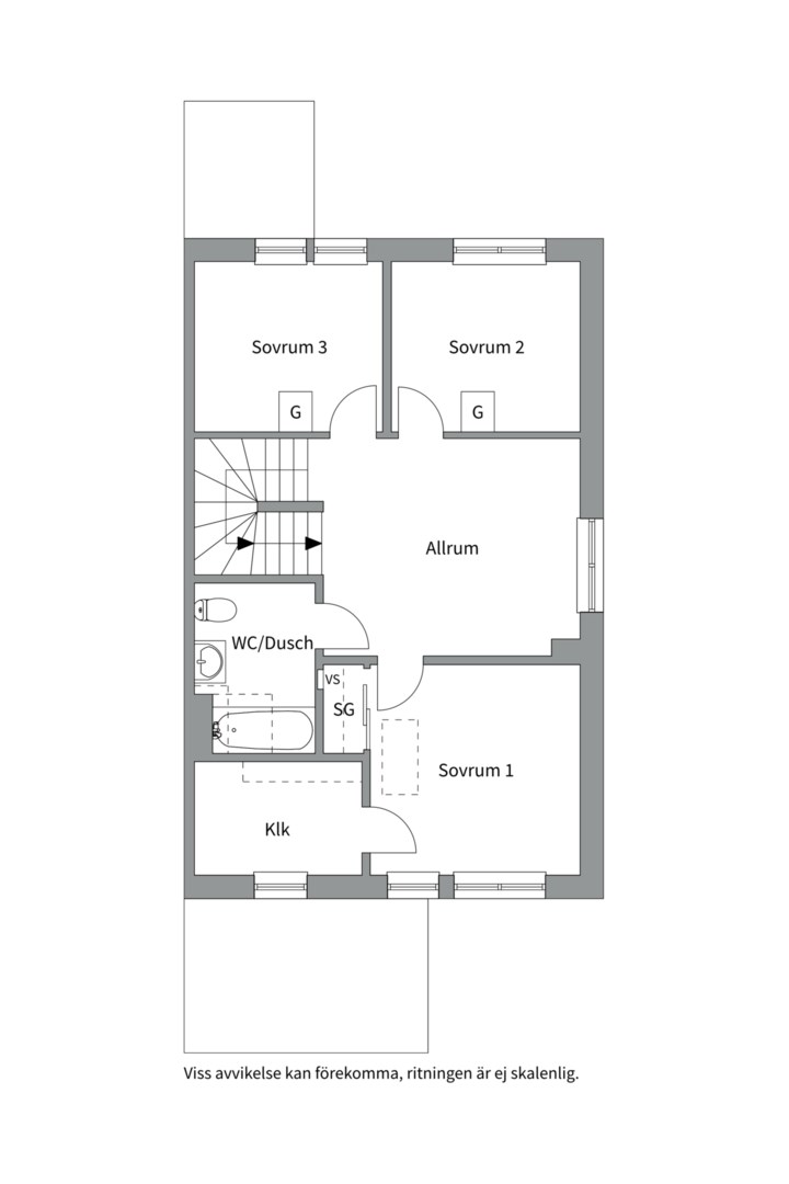 Planlösning från Båtvägen 43, Såld i Porslinskvarteren, Värmdö