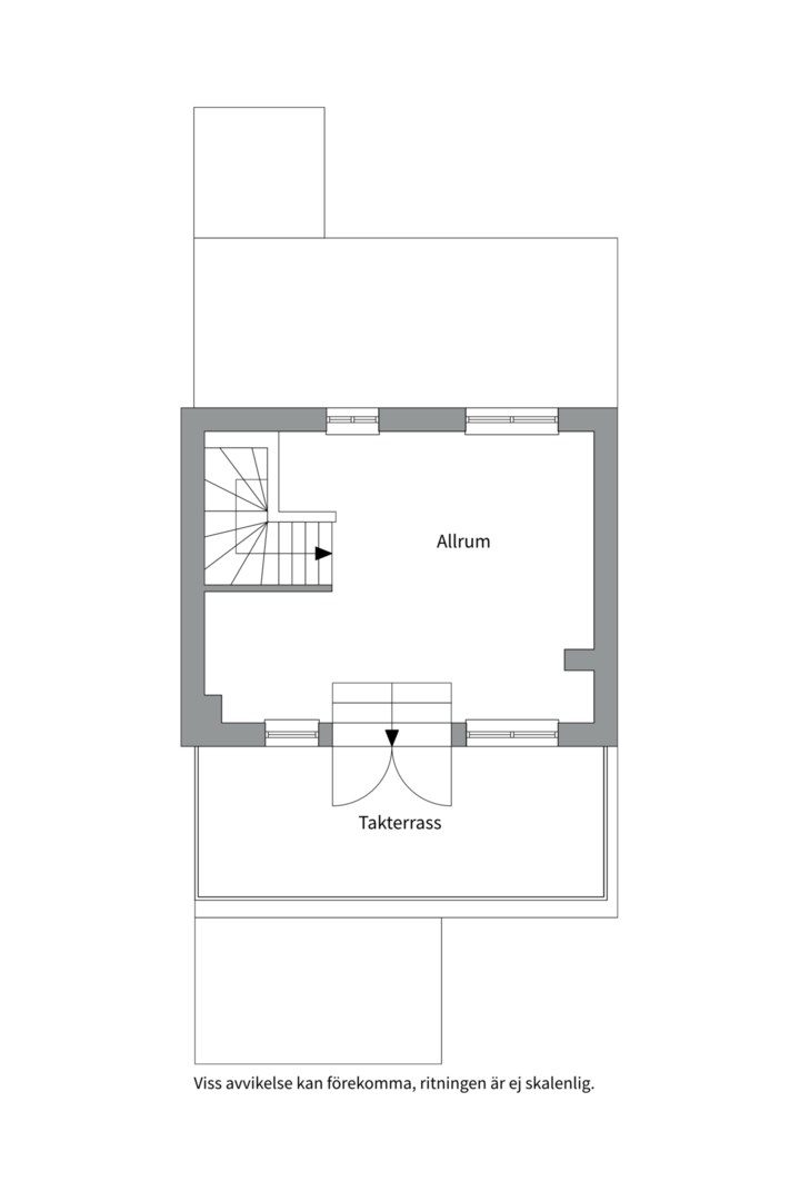 Planlösning från Båtvägen 43, Såld i Porslinskvarteren, Värmdö