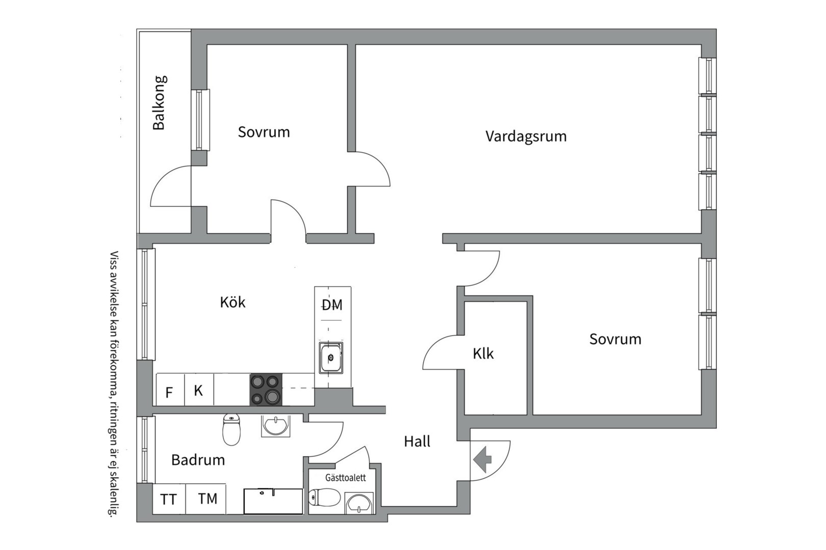 Planlösning från Henriksdalsringen 109, Såld i Henriksdalsberget, Nacka