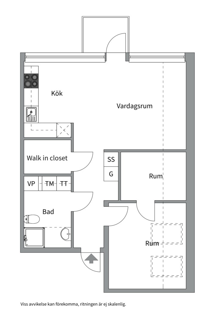 Planlösning från Vikingshillsvägen 29, 3 tr, Såld i Vikingshill, Nacka
