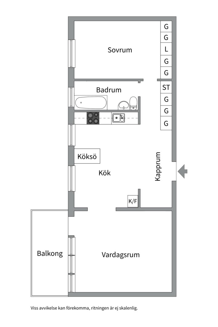 Planlösning från Ektorpsvägen 11, Såld i Ektorp, Nacka