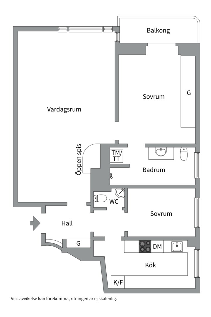 Planlösning från Stagneliusvägen 32, Såld i Kungsholmen - Fredhäll, Stockholm