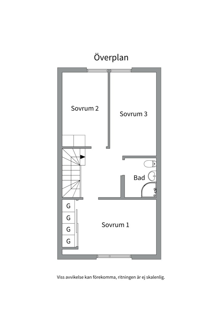 Planlösning från Egnahemsvägen 2E, Såld i Tillberga, Västerås