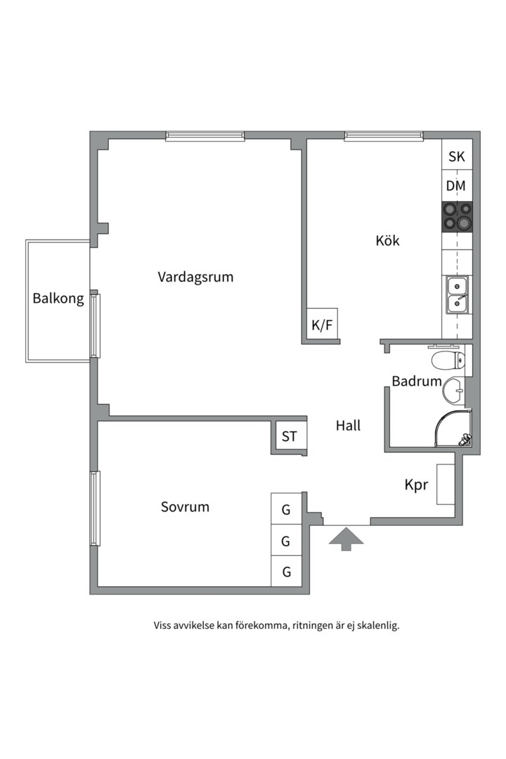 Planlösning från Karlsrogatan 81, Såld i Sommarro, Uppsala