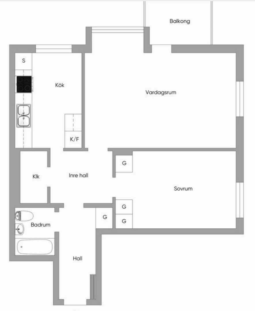 Bostadsbild från Atlasvägen 41, Såld i Sickla, Nacka