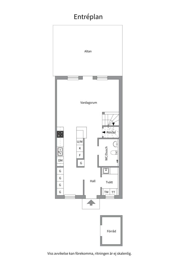 Planlösning från Koordinatvägen 23, Såld i Skälby, Västerås