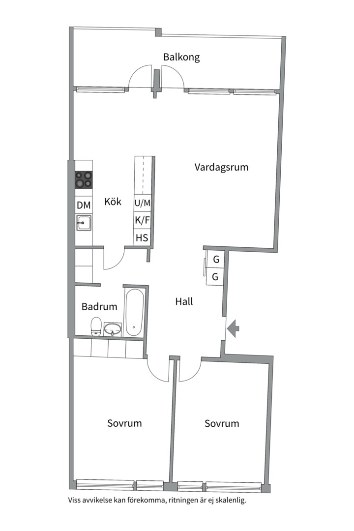 Planlösning från Meteorvägen 8, Såld i Grindtorp, Täby
