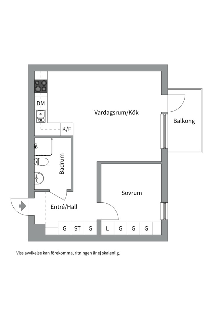Planlösning från Råbyvägen 55H, Såld i Gränby, Uppsala