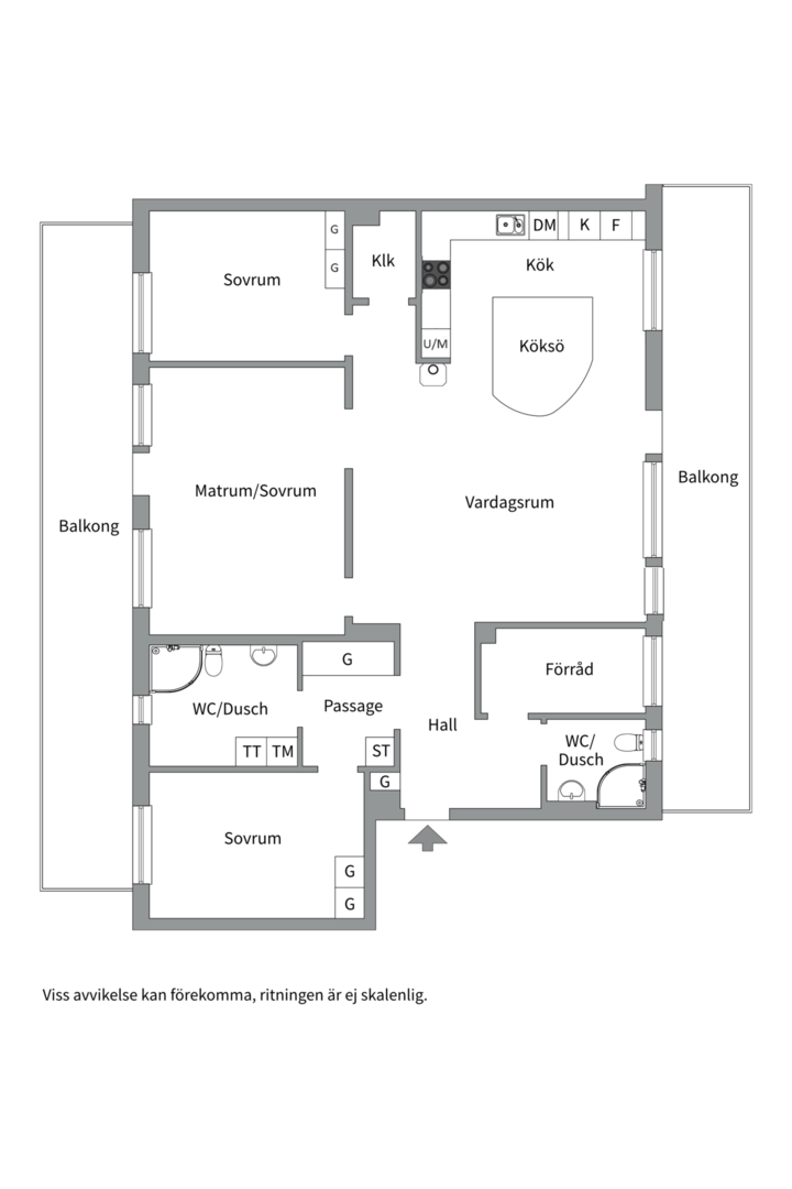 Planlösning från Sågargatan 6B, Såld i Kungsängen, Uppsala