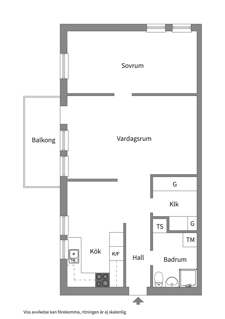 Planlösning från Ormingeringen 44B, Såld i Västra Orminge, Nacka