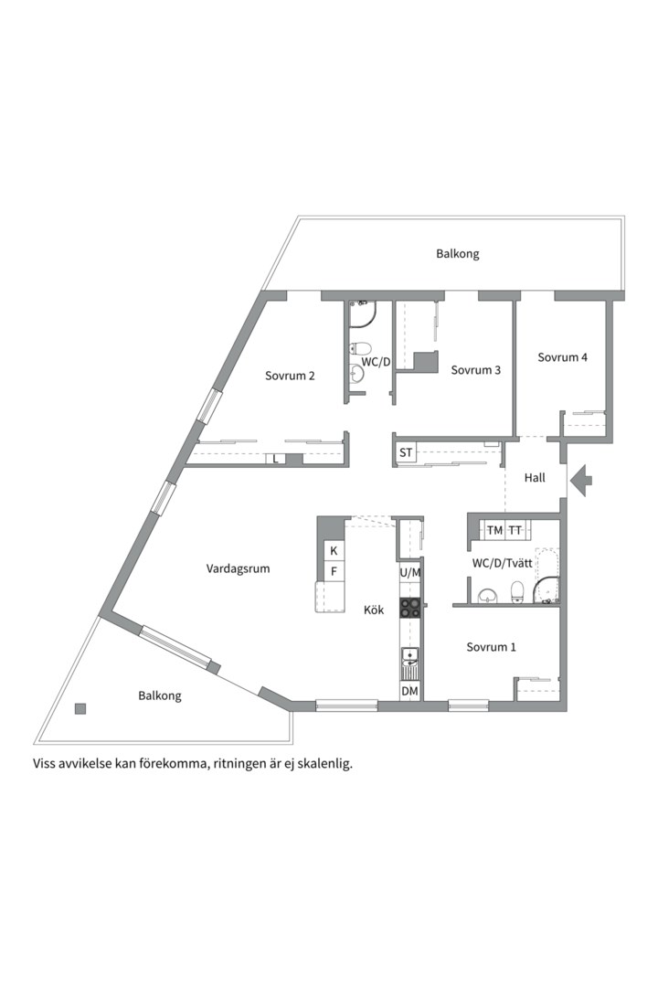 Planlösning från Skyttelgatan 10 A, Såld i Kungsängen, Uppsala