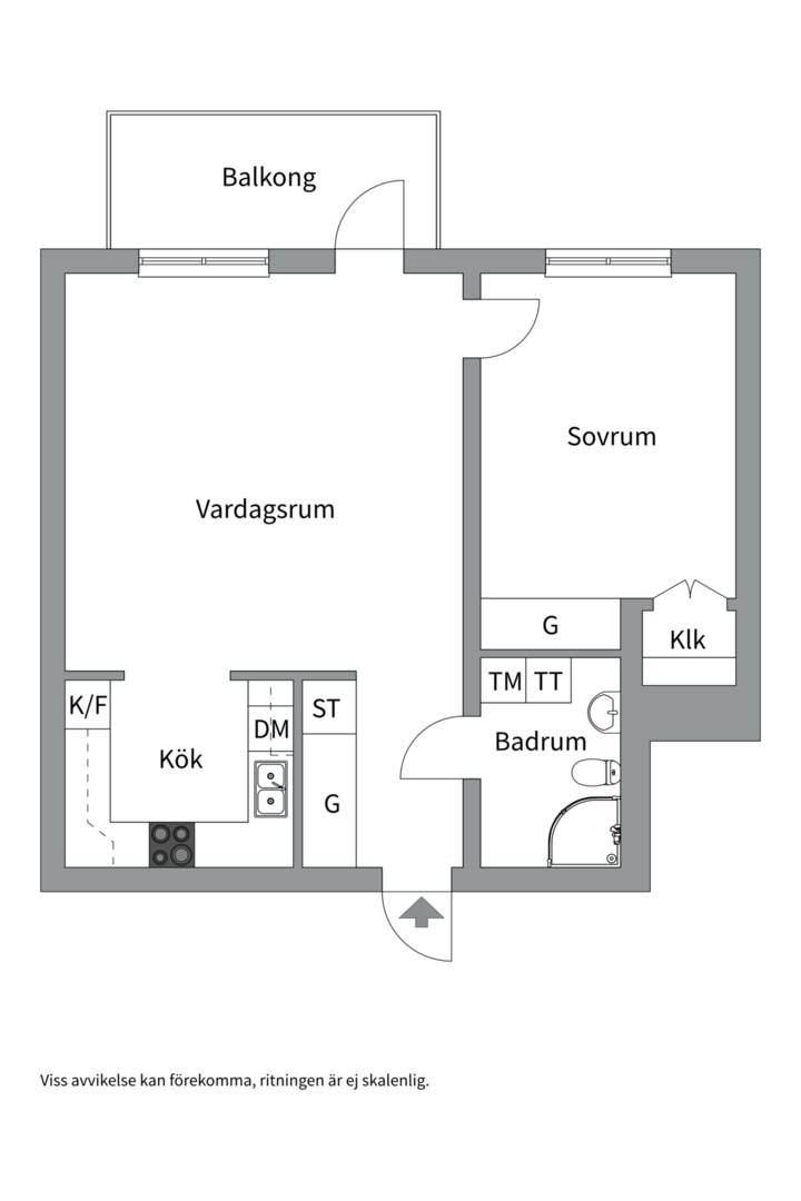 Planlösning från Ångkvarnsgatan 14, Såld i Kungsängen, Uppsala