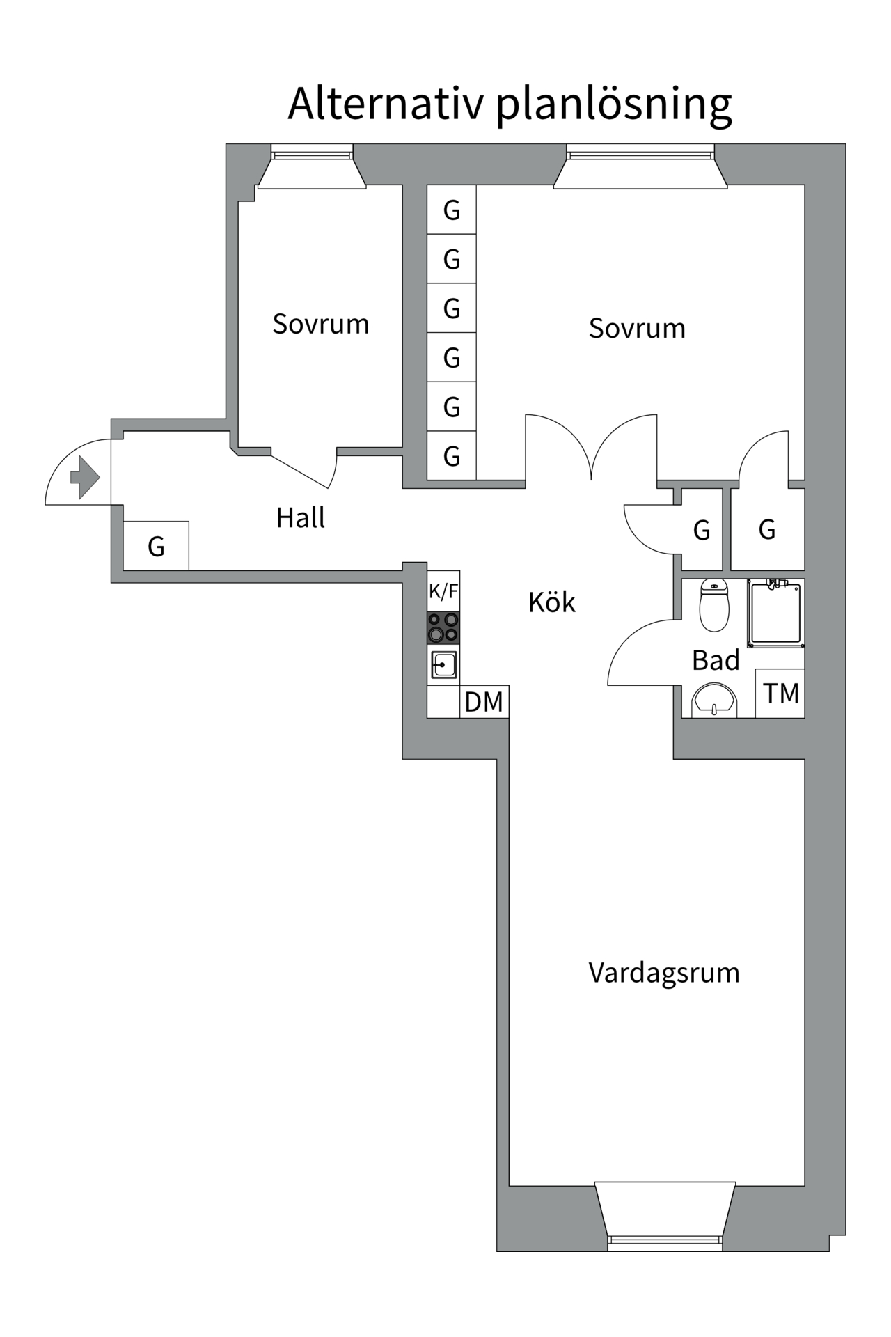 Bostadsbild från Tulegatan 21, Såld i Vasastan, Stockholm