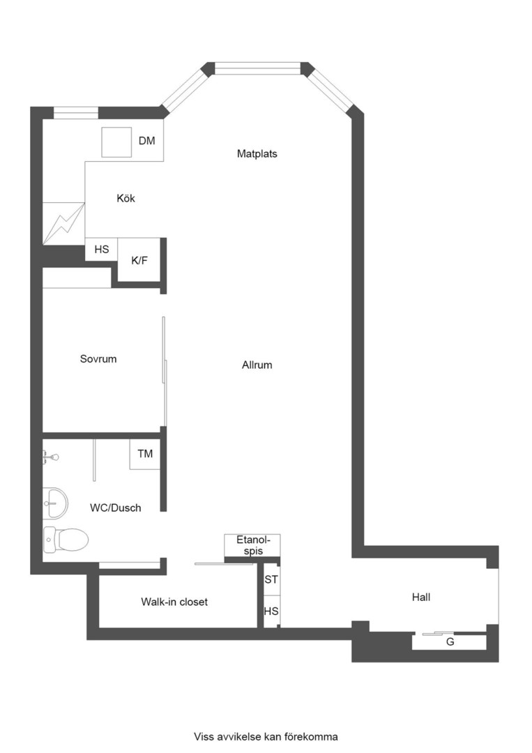 Planlösning från Grevgatan 49, Såld i Östermalm - Karlaplan, Stockholm