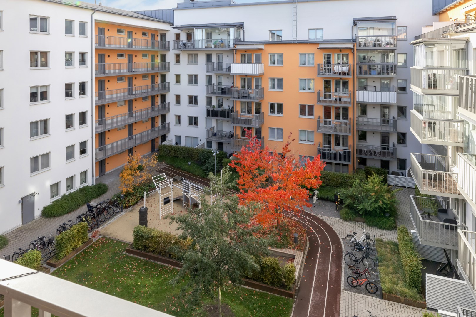 Bostadsbild från Orgelgatan 10, Kommande i Kapellgärdet, Uppsala