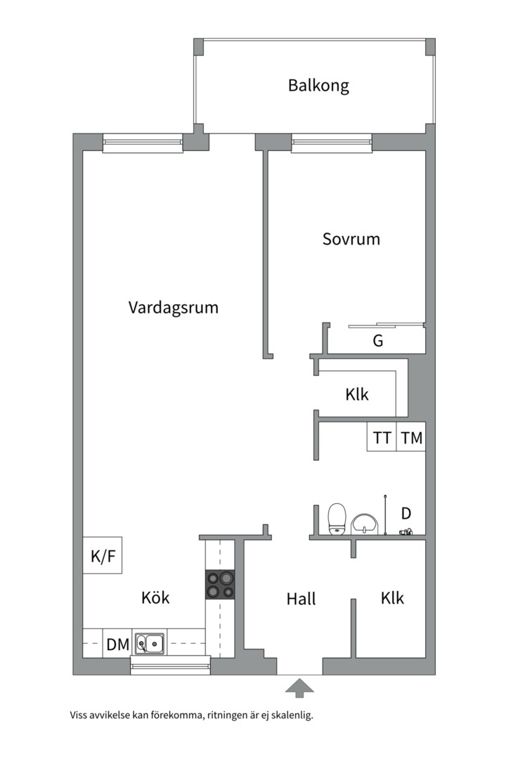 Planlösning från Von bahrs väg 4, Såld i Löten, Uppsala