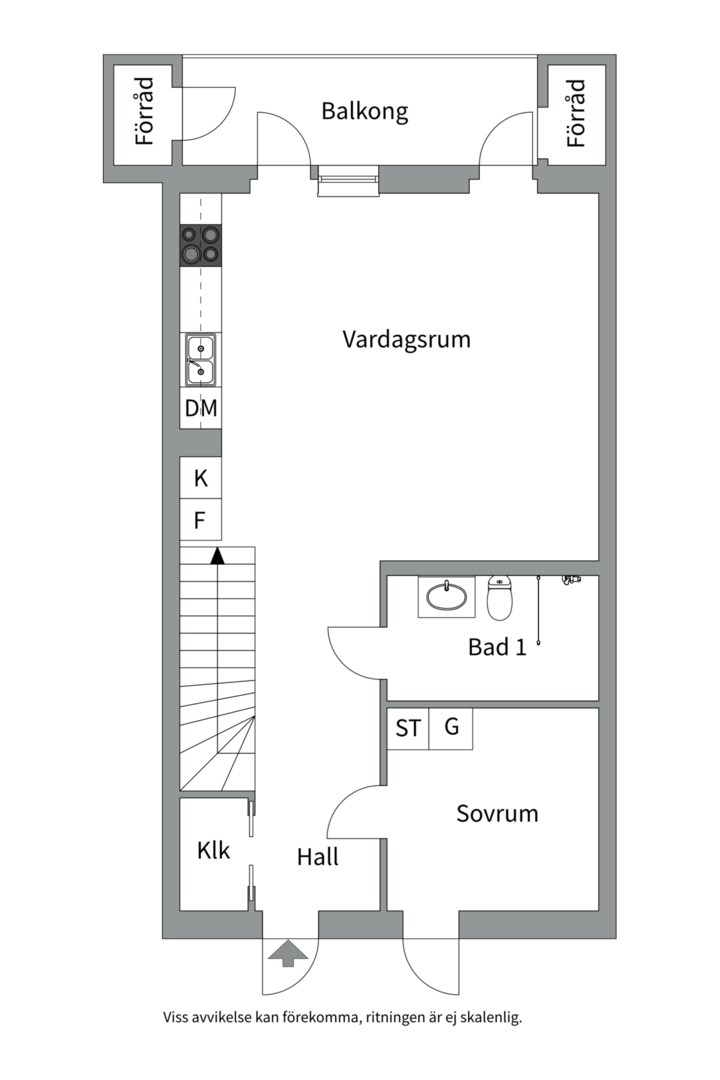 Planlösning från Soldathemsvägen 1, Såld i Rosendal, Uppsala