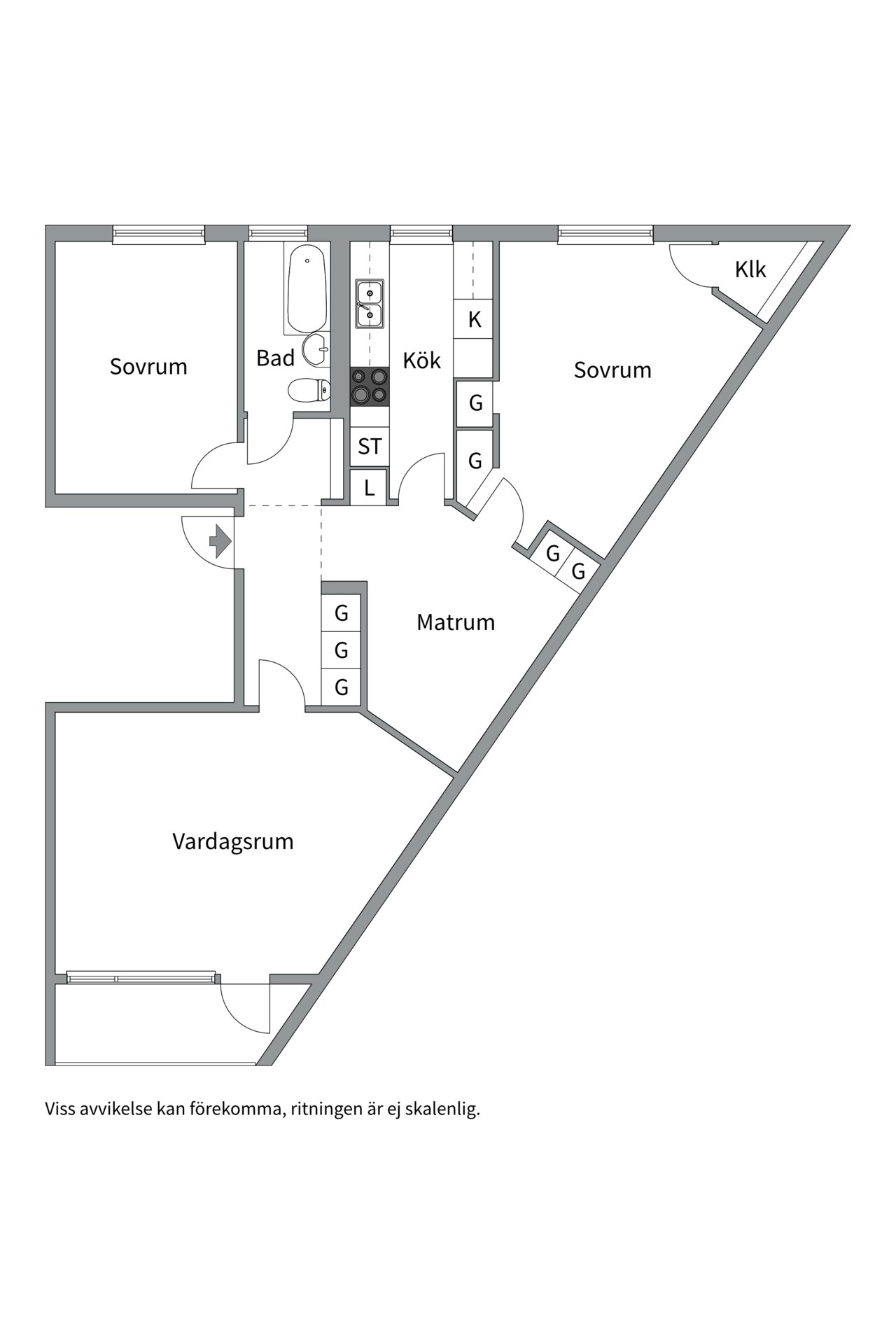 Bostadsbild från Bangatan 39B, Såld i Nordanby, Västerås
