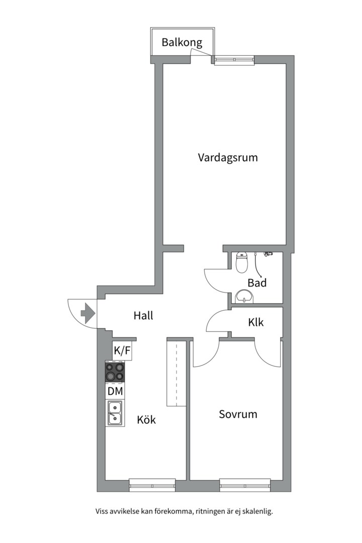 Planlösning från Hjalmar Brantingsgatan 5B, Snart till salu i Fålhagen, Uppsala