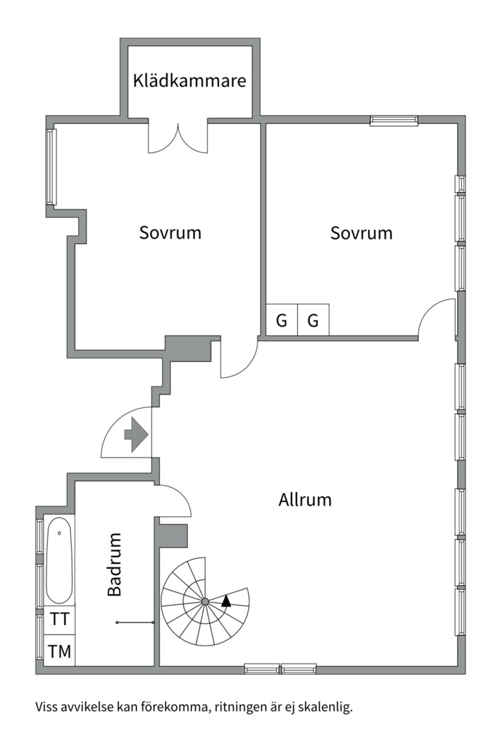 Planlösning från Hästholmsvägen 33, Såld i Saltsjöqvarn, Nacka