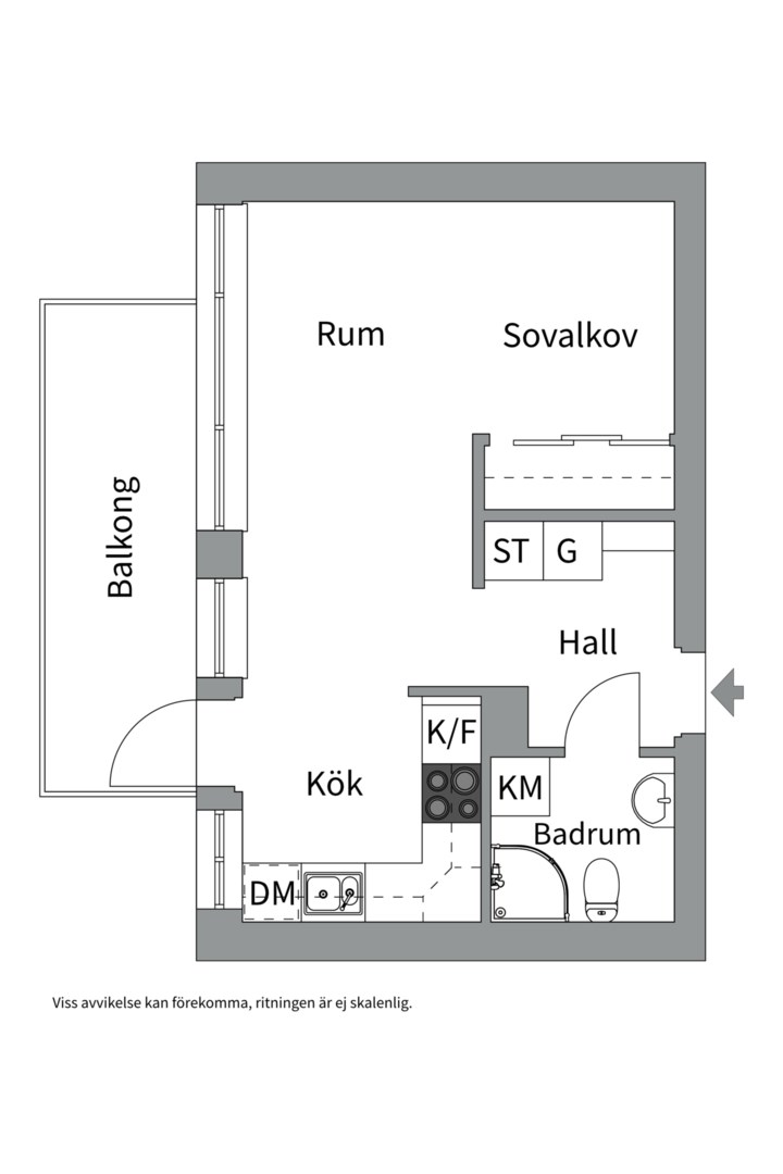 Bostadsbild från Sysslomansgatan 7, Såld i Främre Luthagen, Uppsala