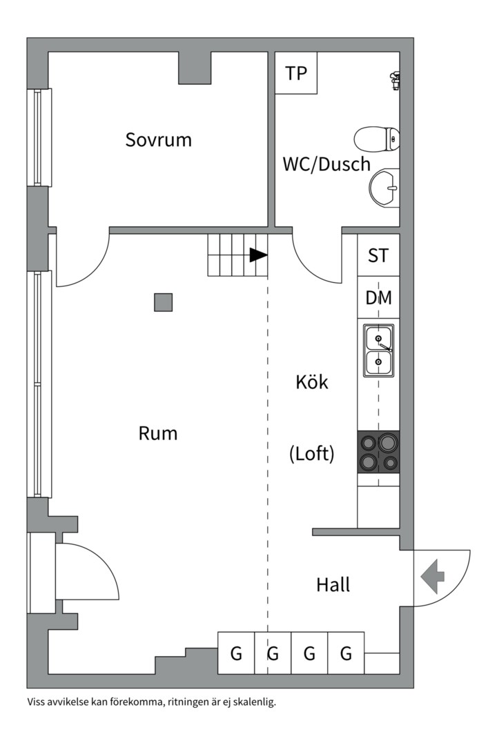 Planlösning från Stig Lindbergs Gata 17A, Såld i Porslinskvarteren, Värmdö