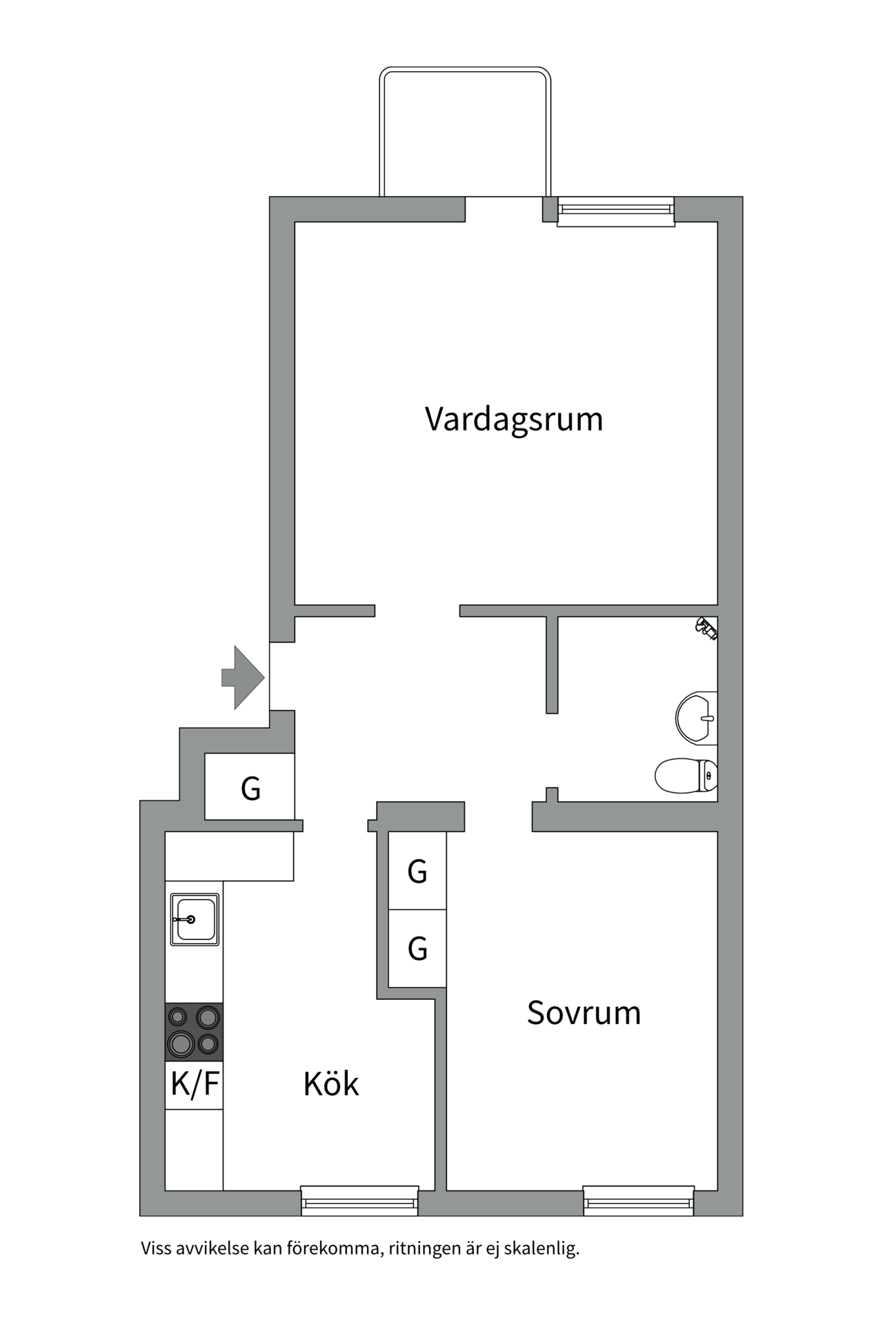 Bostadsbild från Folkungagatan 2B, Såld i Tunabackar, Uppsala