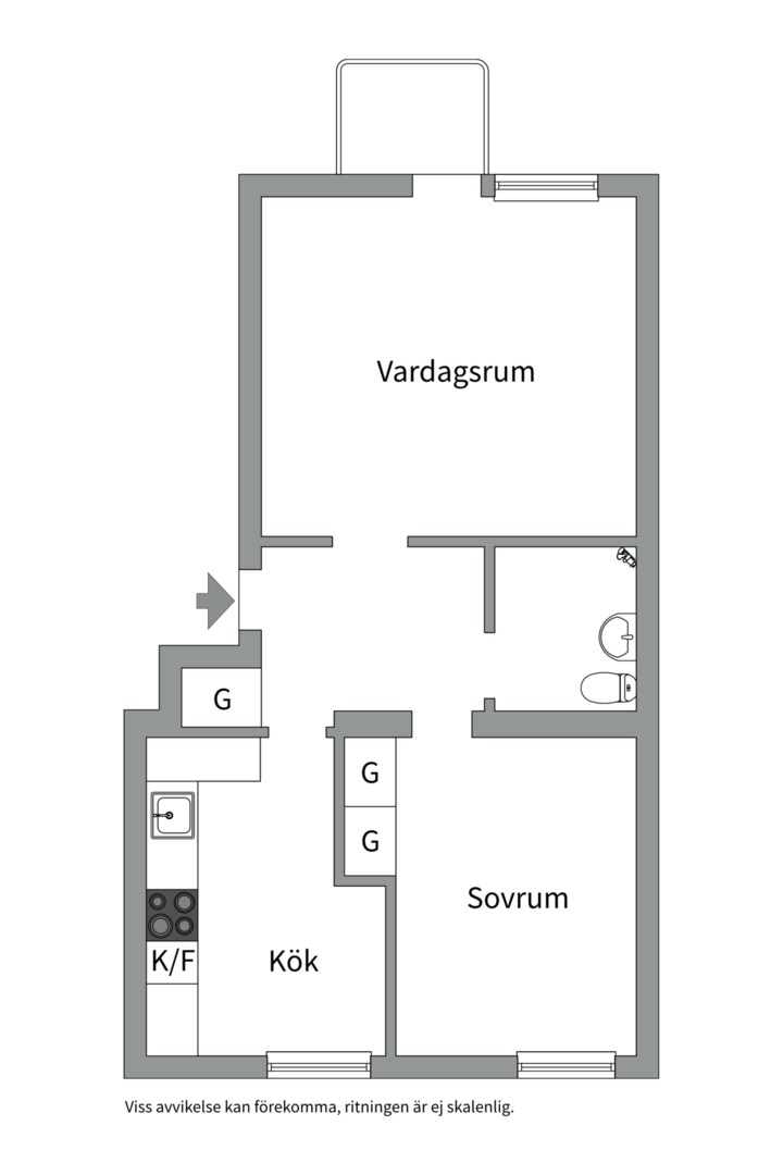 Bostadsbild från Folkungagatan 2B, Såld i Tunabackar, Uppsala