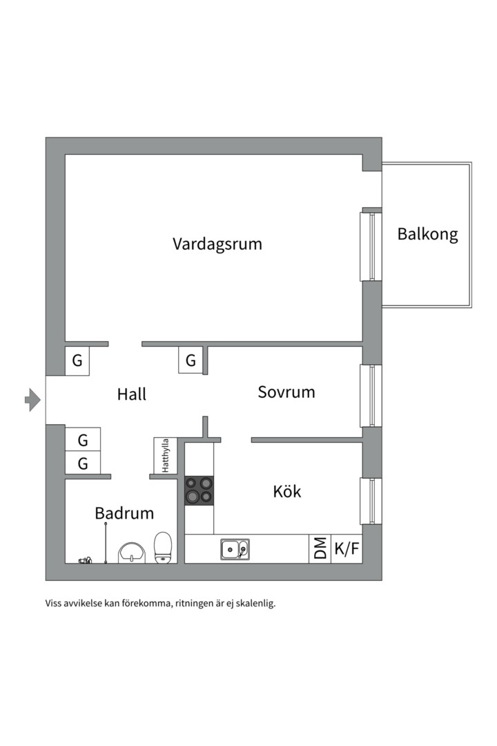 Planlösning från Freyvägen 2A, Såld i Neglinge - Saltsjöbaden, Nacka