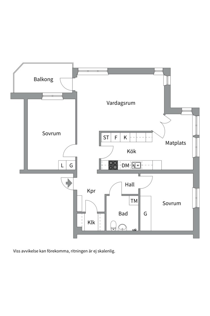Planlösning från Ölandsresan 156A, Såld i Sävja, Uppsala