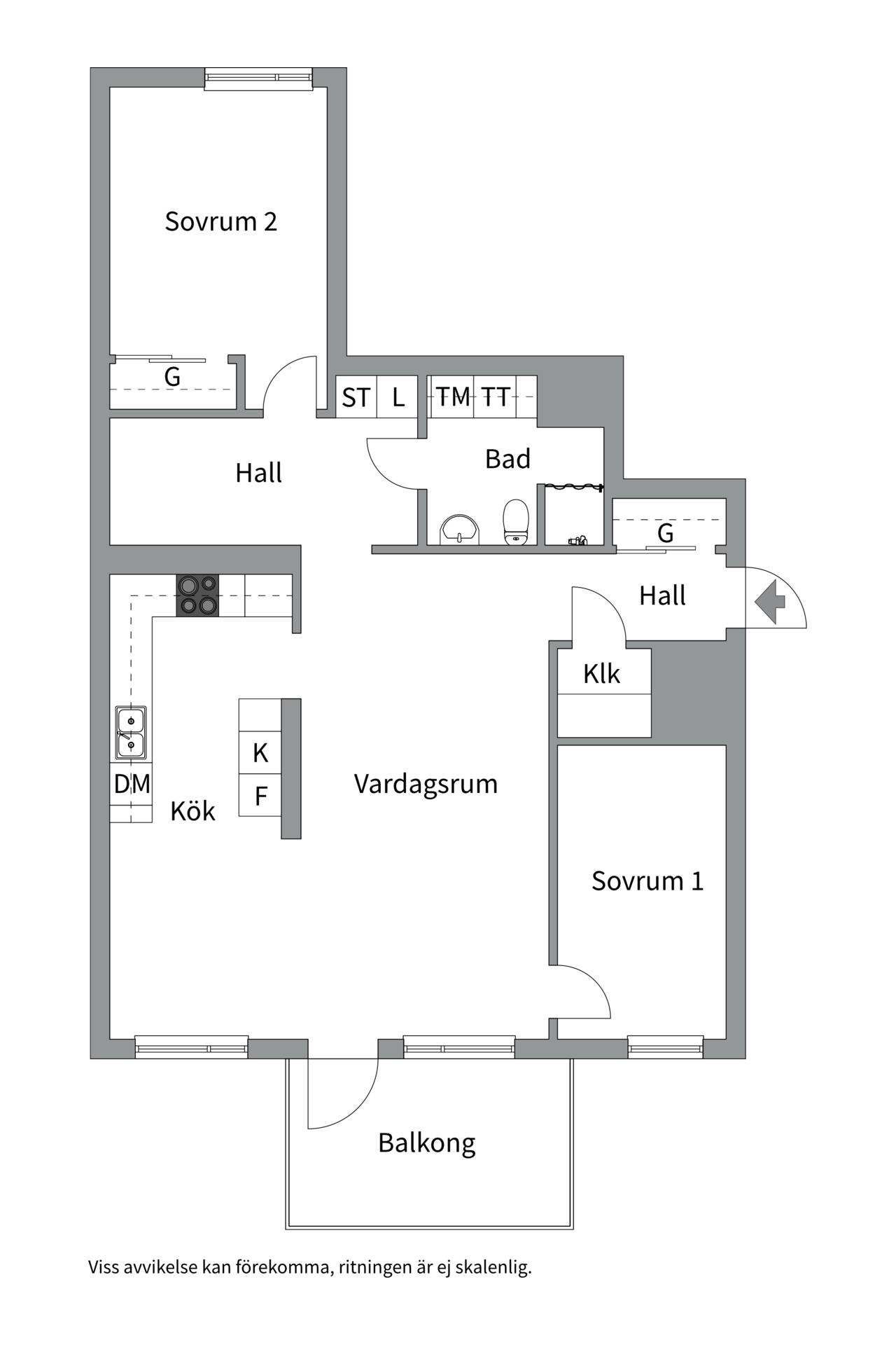 Bostadsbild från Gimogatan 8B, Såld i Luthagen, Uppsala