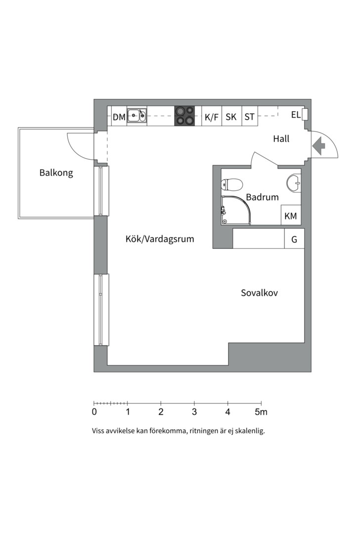 Planlösning från Sållargatan 4, Såld i Kungsängen, Uppsala