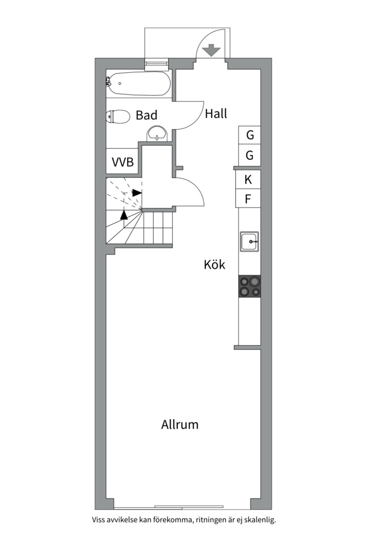 Planlösning från Skeviksgatan 16C, Såld i Gustavsberg - Höjdhagen, Värmdö