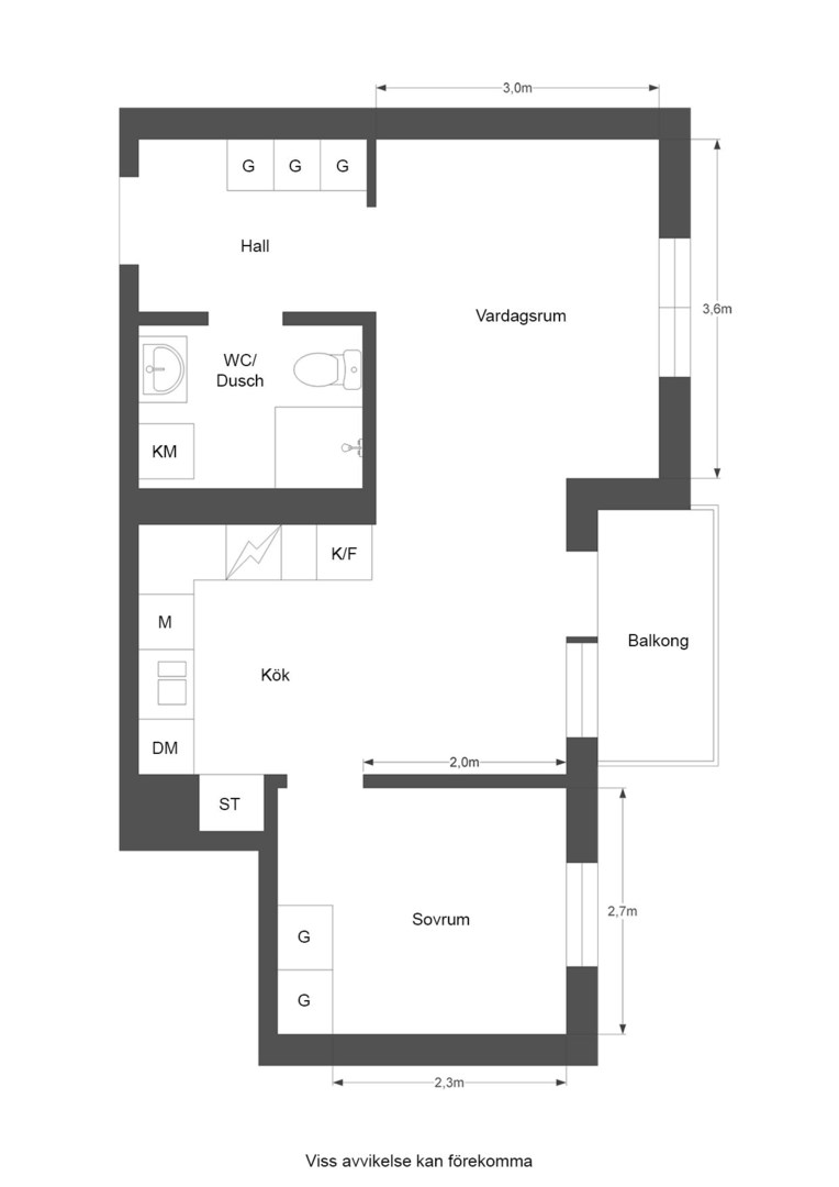 Planlösning från Nina Einhorns Gata 8,, Såld i Vasastan - Hagastaden, Stockholm