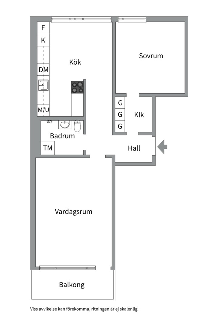 Planlösning från Soldatgatan 24, Såld i Viksäng, Västerås