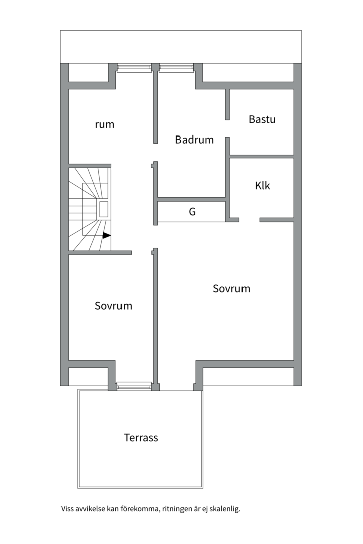 Planlösning från Floragatan 19A, Såld i Vasastaden, Västerås