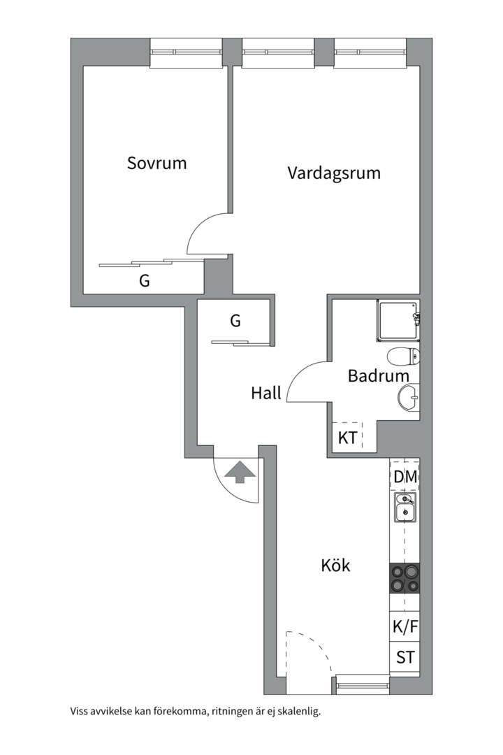 Bostadsbild från Gimogatan 5B, Till salu i Luthagen, Uppsala