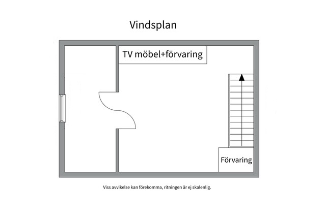 Planlösning från Junkervägen 62B, Såld i Lännersta, Nacka