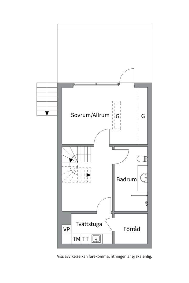 Planlösning från Skurusundsvägen 107, Såld i Skuru, Nacka