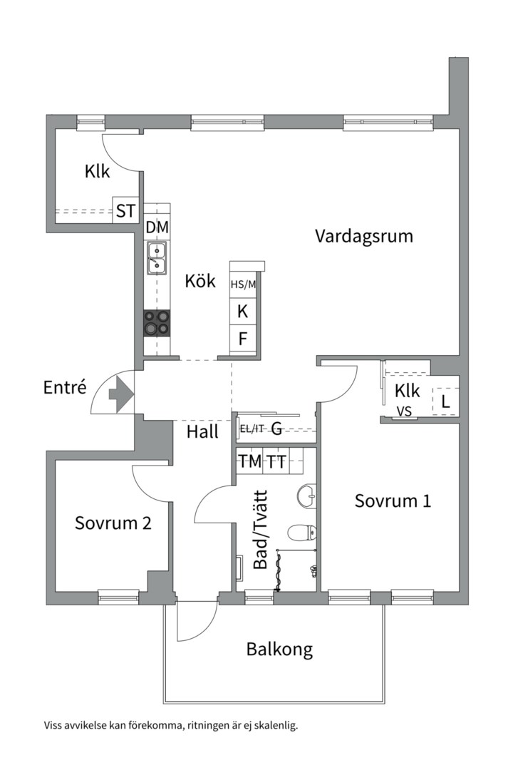 Planlösning från Kungsängsgatan 59G, Såld i Kungsängen, Uppsala