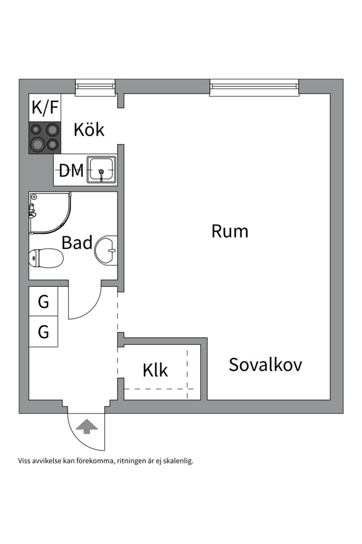 Planlösning från Kastanjegatan 5, Såld i Salabacke, Uppsala