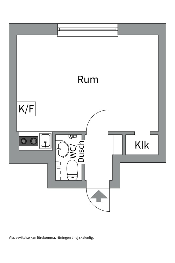 Planlösning från Bredmansgatan 9B, Såld i Luthagen, Uppsala