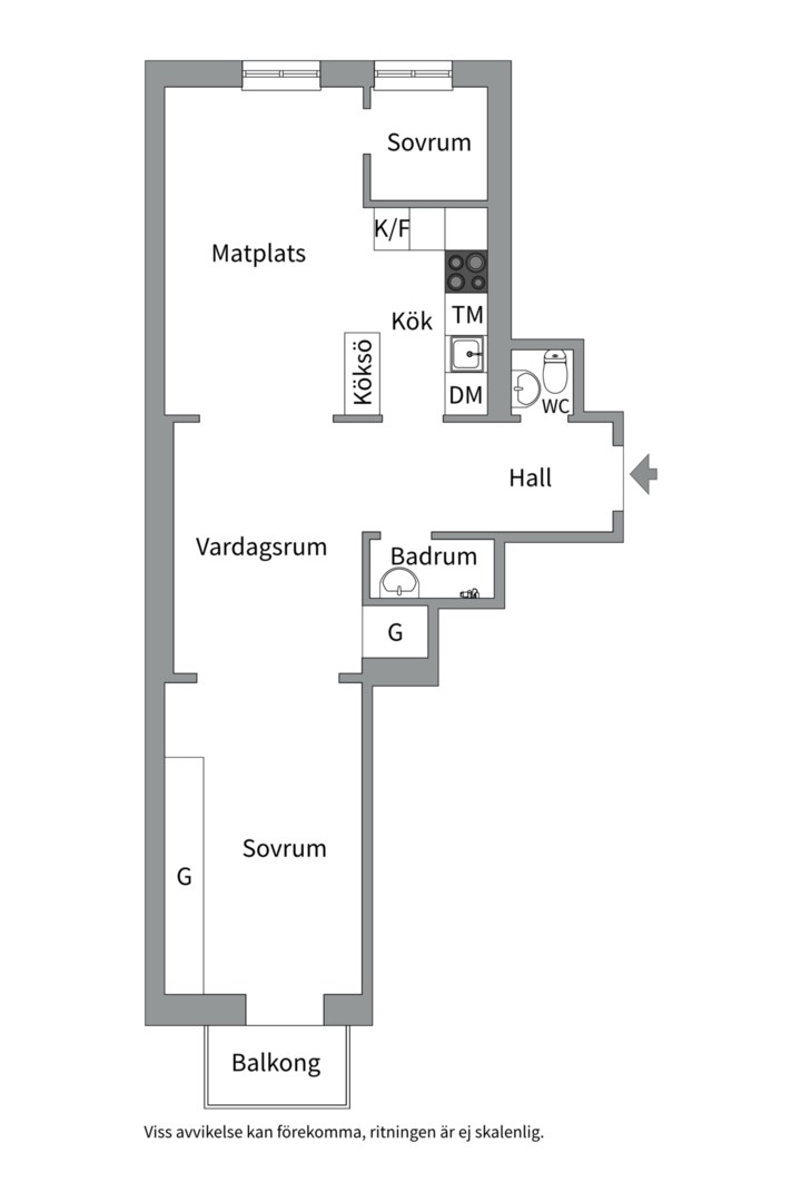 Planlösning från Fredhällsgatan 9, Såld i Kungsholmen - Fredhäll, Stockholm